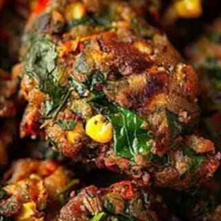 Spinach and Corn Pakora